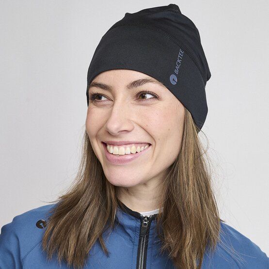Backtee Unisex Baselayer Beanie Mütze schwarz von Backtee