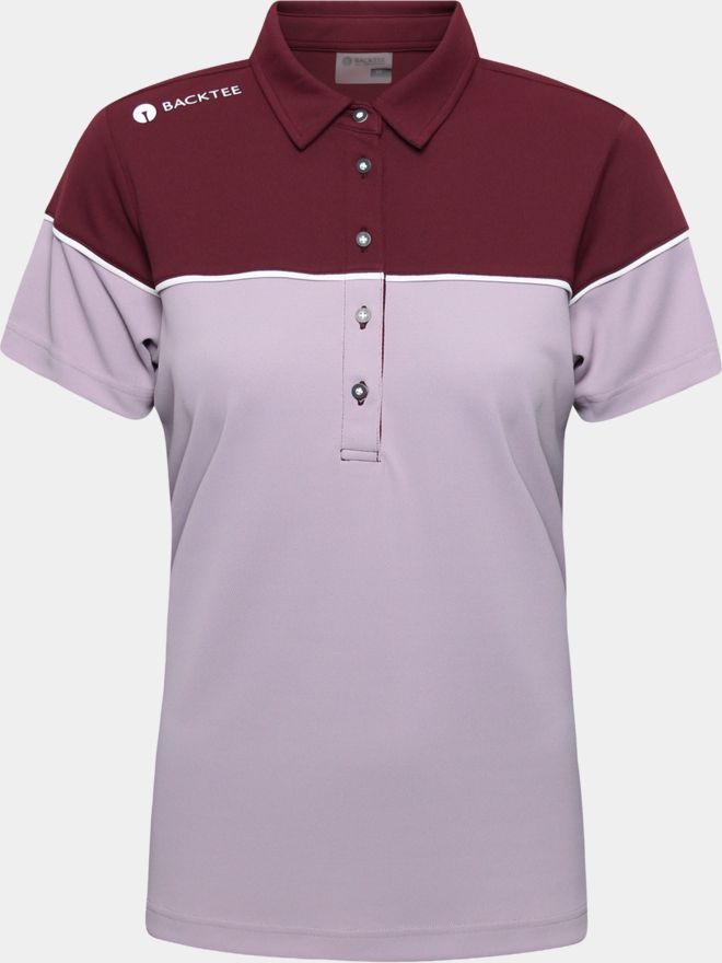 Backtee Winner Halbarm Polo beere von Backtee