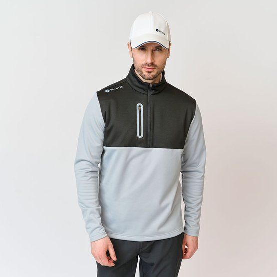 Backtee Zipneck Shield Thermo Midlayer schwarz von Backtee