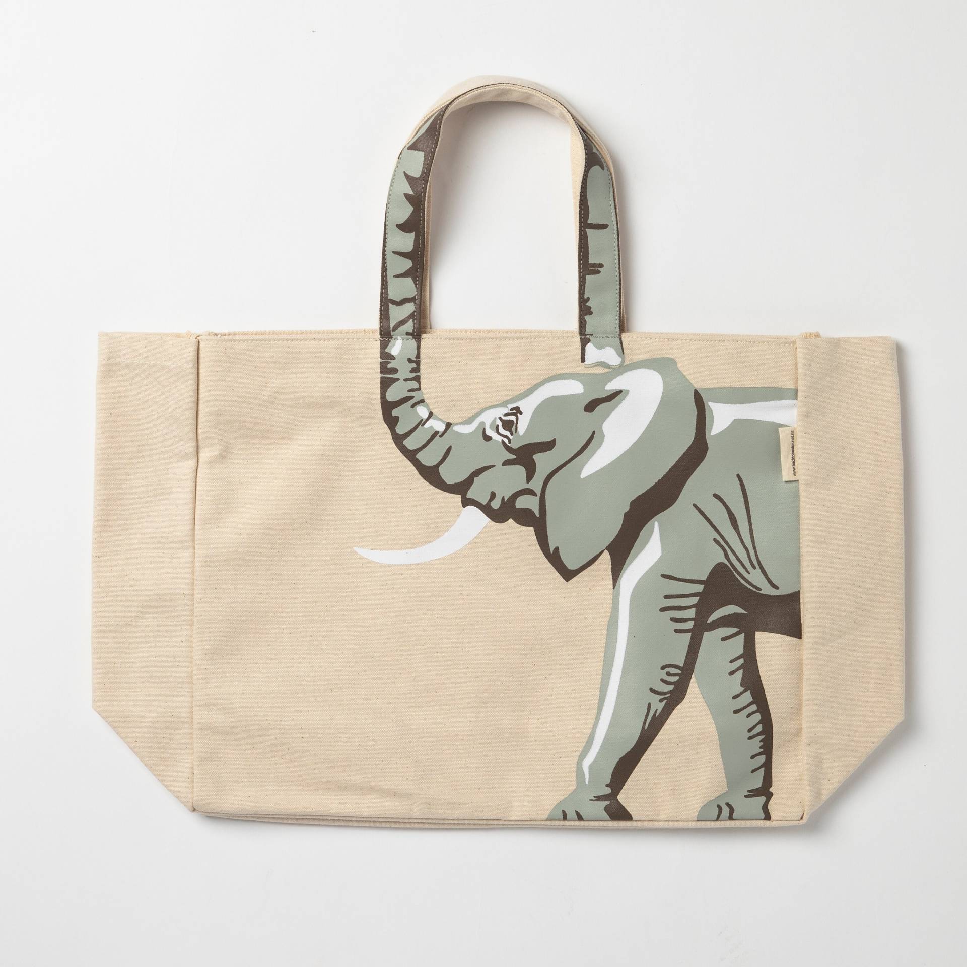 Elefant Tragetasche von BacktobasicsNZ