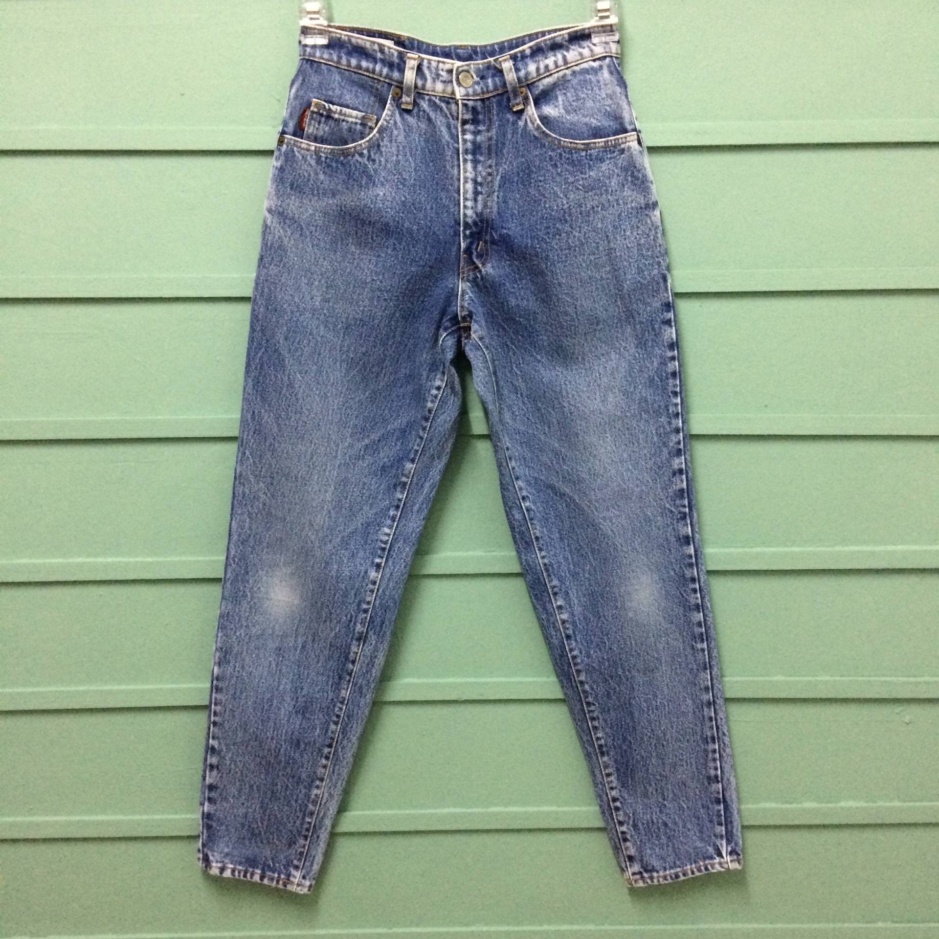 W28 L30 Vintage Big John Jeans Acid Wash Denim Tapered Leg Jeans. 28 X 30 von BackyardFashion