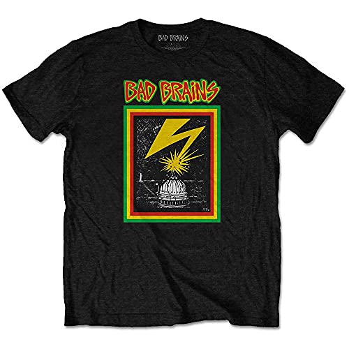 Bad Brains T Shirt Capitol Strike Band Logo Nue offiziell Herren Schwarz XL von Bad Brains