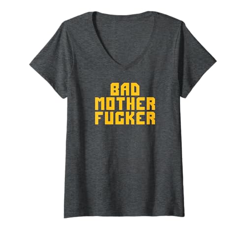 Damen SCHLECHTER MUTTERFUCKER T-Shirt mit V-Ausschnitt von Bad Motherfucker Authentic Designs