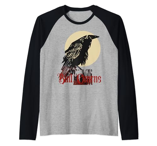 Black Raven On A Dry Branch Grafik-T-Shirts für Herren und Damen Raglan von Bad Omens Co.