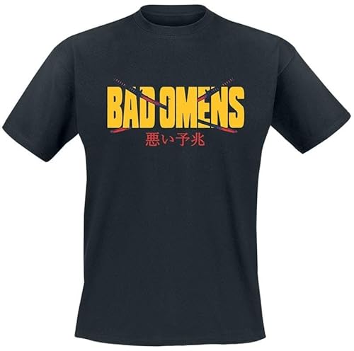 Bad Omens Japanese Deluxe Katana Männer T-Shirt schwarz 3XL 100% Baumwolle Band-Merch, Bands von Bad Omens