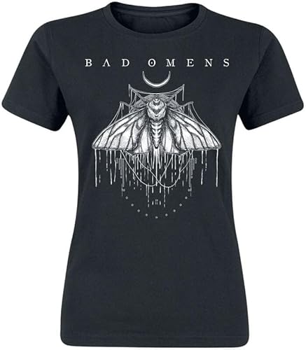 Bad Omens Moth Frauen T-Shirt schwarz 3XL 100% Baumwolle Band-Merch, Bands von Bad Omens