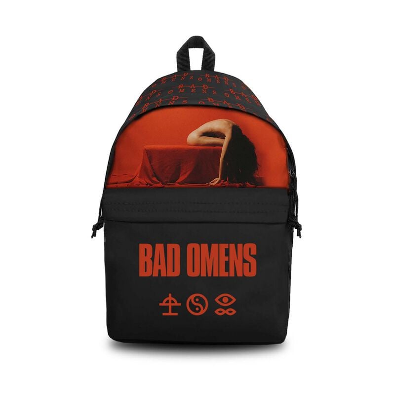 Bad Omens Rucksack - Omens 3 - schwarz/rot  - Lizenziertes Merchandise! von Bad Omens