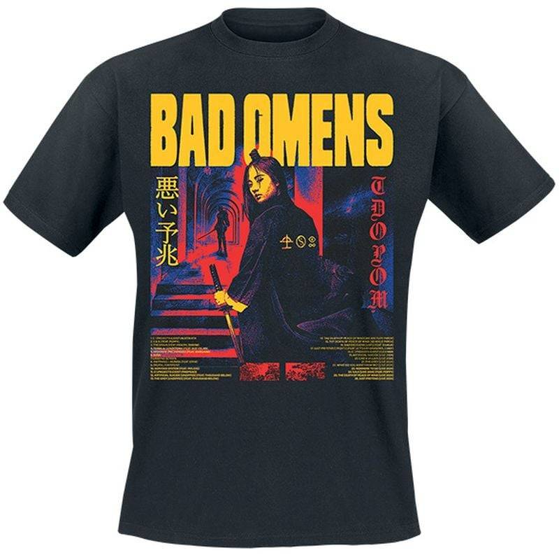 Bad Omens T-Shirt - Japanese Deluxe - S bis 4XL - für Männer - Größe M - schwarz  - Lizenziertes Merchandise! von Bad Omens
