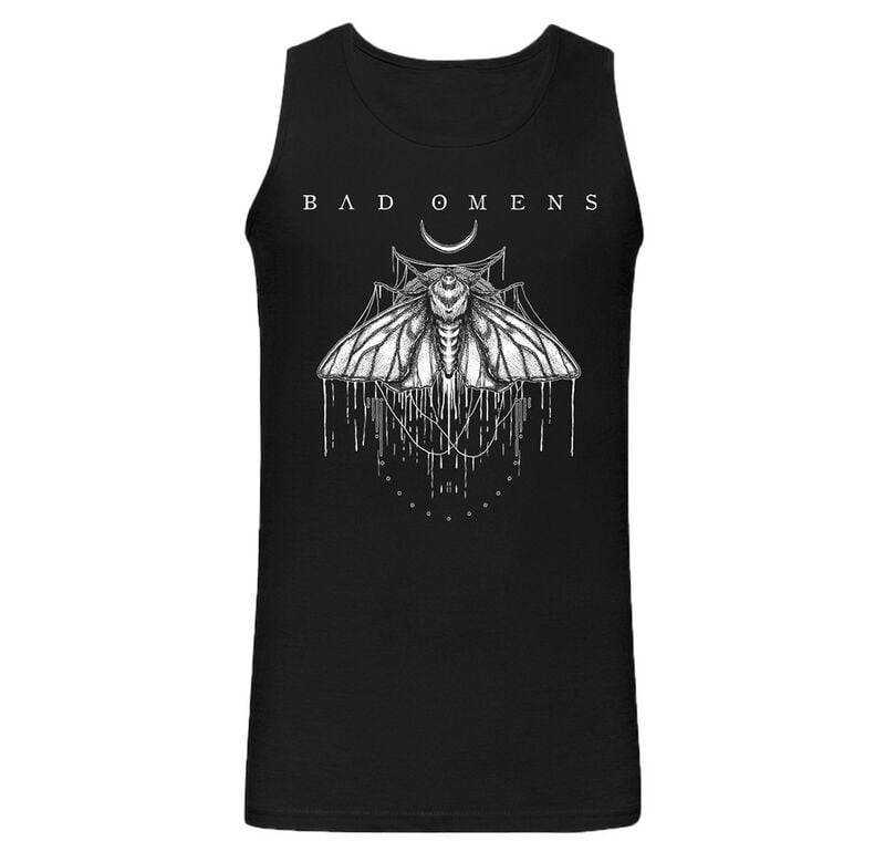Bad Omens Tank-Top - Moth - M bis XL - für Männer - Größe XL - schwarz  - Lizenziertes Merchandise! Bad Omens Tank-Top - Moth - M bis XL - für Männer - Größe XL - schwarz  - Lizenziertes Merchandise! von Bad Omens