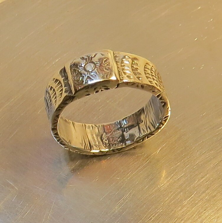 Gestempelter Ring Aus Sterlingsilber Gestempelter Ring Aus Sterlingsilber von BadDadSilver