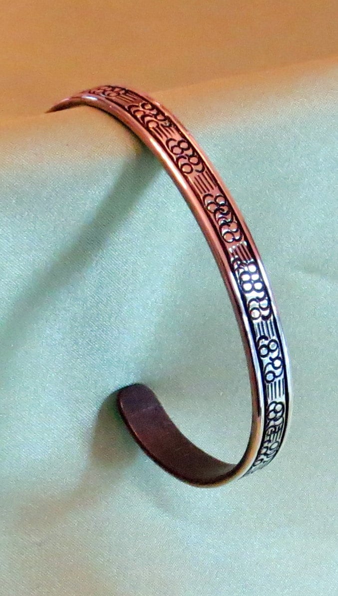 Manschettenarmband Aus Sterlingsilber Gestempelt, Mittel - Bis Groß Verstellbar Manschettenarmband Aus Sterlingsilber Gestempelt, Mittel - Bis Groß Verstellbar von BadDadSilver
