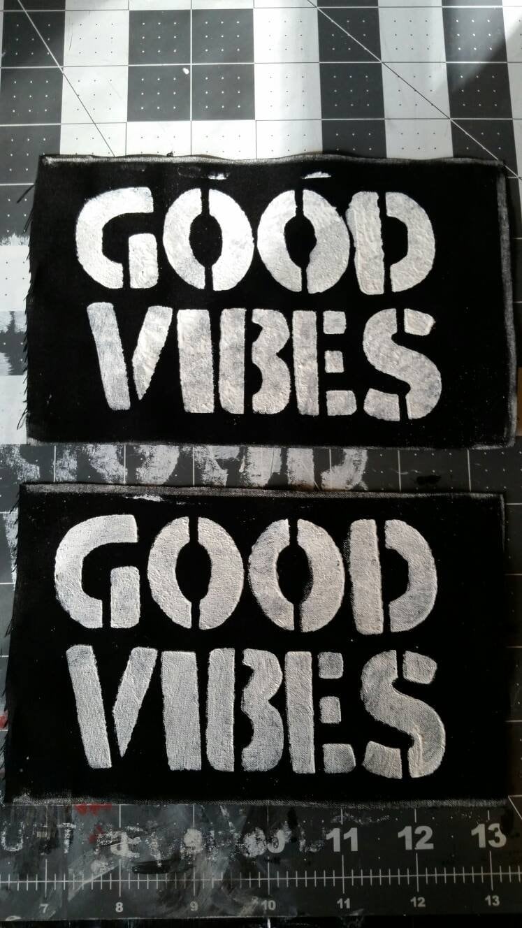 Gute Stimmung Hippie Patch Nur Handgemachte Handbemalt Diy Punk Goth Gute Stimmung Hippie Patch Nur Handgemachte Handbemalt Diy Punk Goth von BadHippieMotorCLO