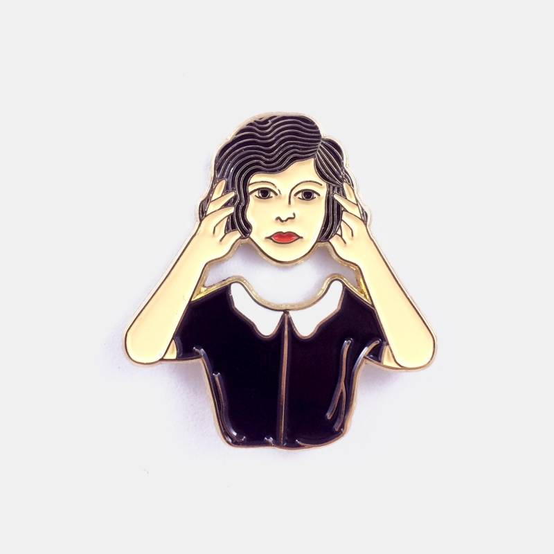 Soft Enamel Pin // Headless Woman Anstecknadel von BadaboomStudio