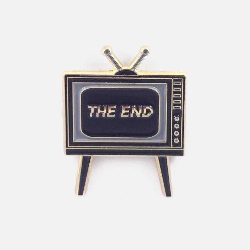 The End Retro Tv Pin // Magie Anstecknadel von BadaboomStudio
