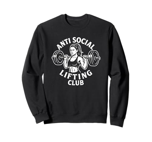 Anti-Social Lifting Club Powerlifting-Design für Frauen Sweatshirt Anti-Social Lifting Club Powerlifting-Design für Frauen Sweatshirt von Badass Barbell Society Apparel