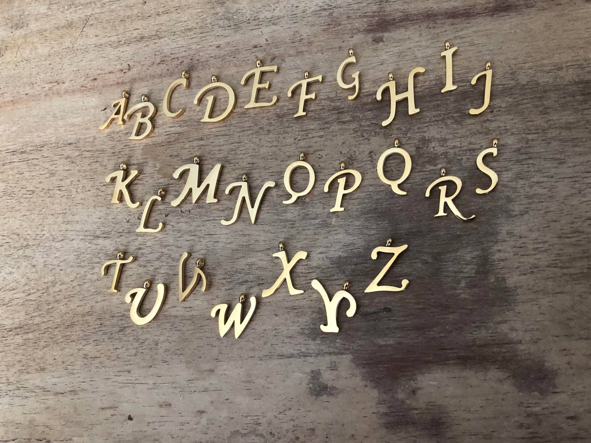 Alphabet Halskette, Erste Monogramm Namen Buchstaben Brautjungfern Schmuck, Geschenk Für Sie, Personalisiertes von BadassjewelryToronto