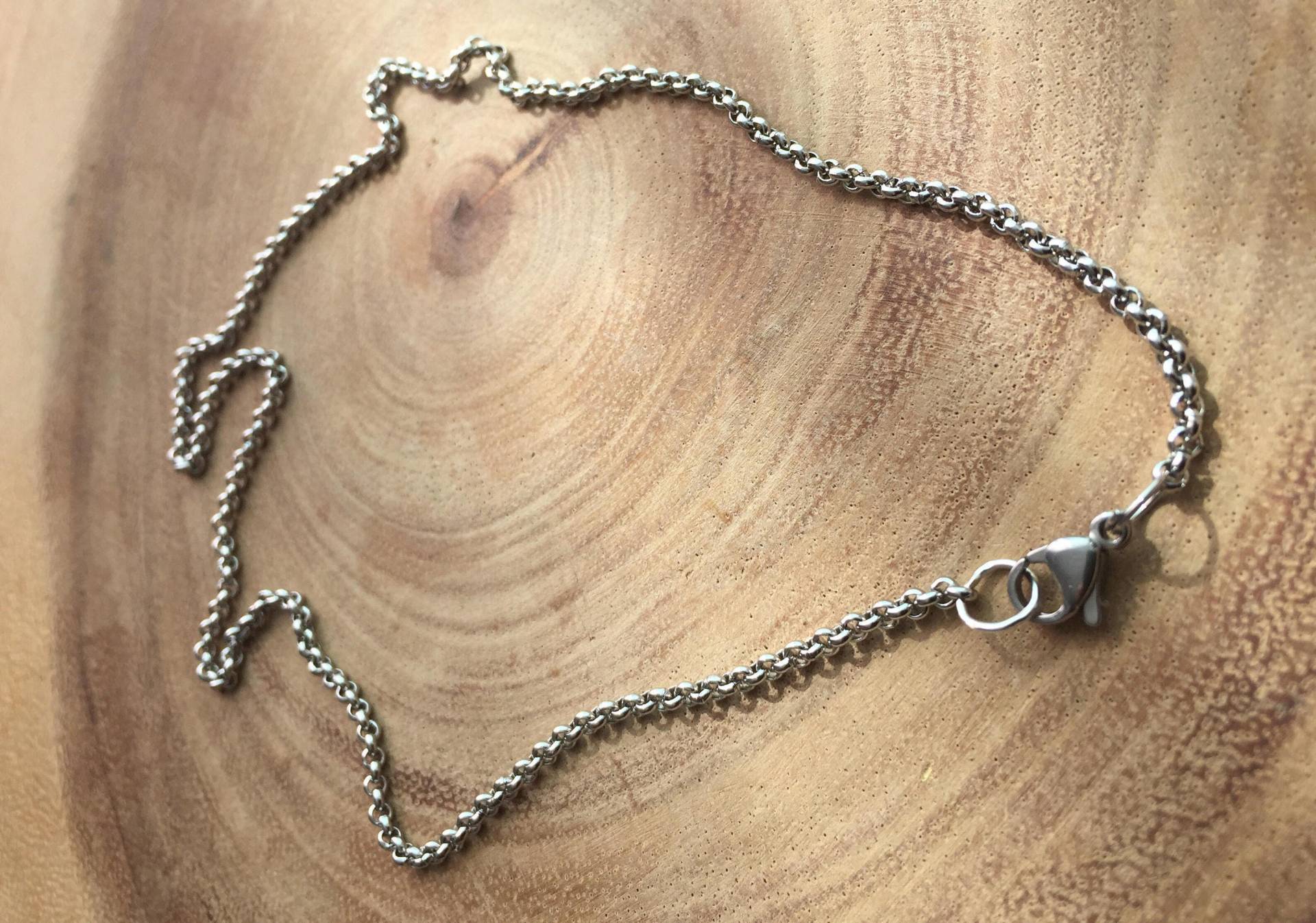 Individuelle Kettenlänge, Kette Halskette, Rolo Kette, Bräutigam Geschenk, Herren Schmuck, 2 Mm Für Frau, Box von BadassjewelryToronto