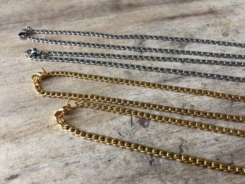 Kette Für Männer, Edelstahlkette, Herrenkette, Herrenschmuck, 4 Mm Kette, Frau, Geschenk Ihn, Goldkette, Silberkette von BadassjewelryToronto