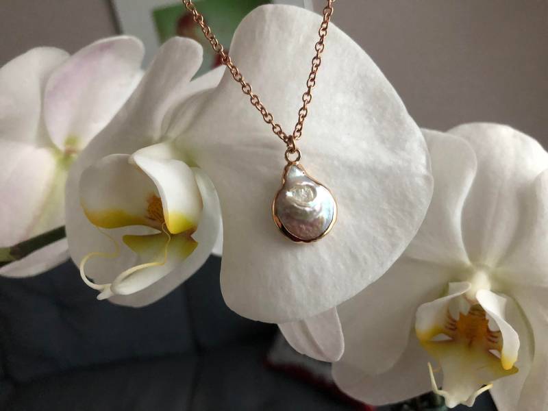 Perlenkette, Süßwasserperle, Floating Perle, Brautjungfern Geschenk, Eine Brautschmuck, Zierlicher Schmuck von BadassjewelryToronto