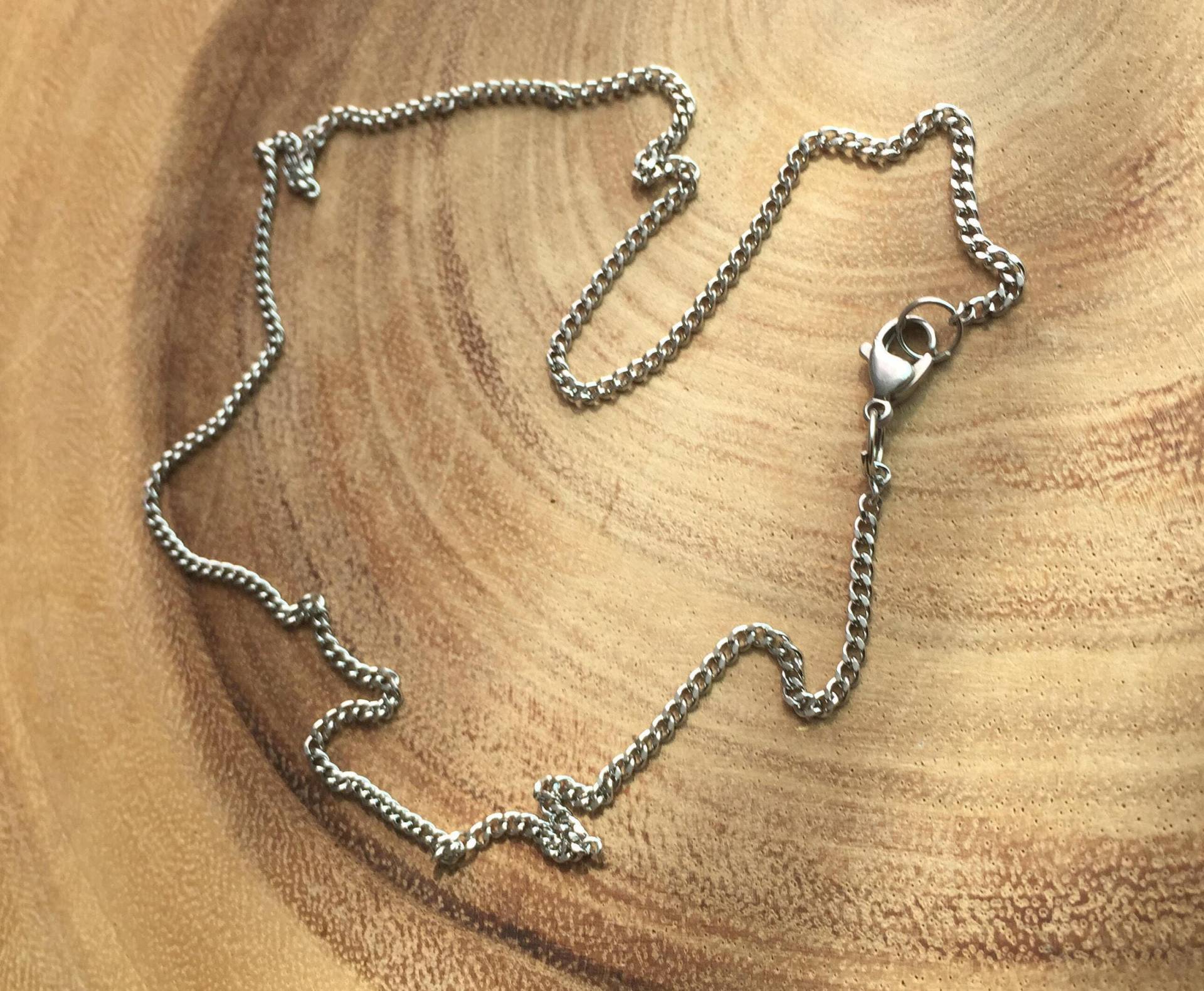 Personalisierte Kette, Kette Für Männer, Bräutigam Geschenk, Herren Halskette, Schmuck, 2mm Frau, Box von BadassjewelryToronto