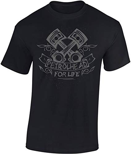 (A) Auto Tuning T-Shirt für Herren: Piston - Motorsport Shirt Männer - Mechaniker & Autoliebhaber Geschenke (XXL) von Baddery