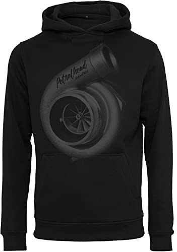 Baddery Auto Hoodie Herren : Turbolader - Tuner Kapuzenpullover - Männer Pullover - Tuning Zubehör - Geschenk Autoliebhaber (3XL) von Baddery