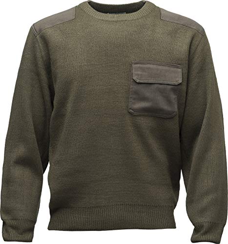 Baddery Bundeswehr Pullover - Militär Armee Kleidung Herren Männer - Army Jagd Jäger - Arbeitskleidung (Army M) von Baddery