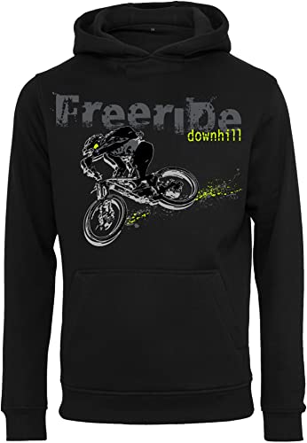 Baddery Fahrrad Pullover Herren : Freeride Downhill - Sport Pullover Herren - Mountainbike Hoodie Kapuzenpullover (L) von Baddery