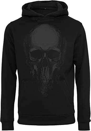 Baddery Horror Pullover Herren - Totenkopf - Hoodie Männer - Skull Halloween Death Biker Pulli (3XL) von Baddery