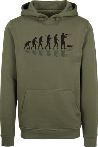 Baddery Jagd Pullover Herren - Jäger Evolution - Geschenk Männer - Kleidung Zubehör (Olive XXL) von Baddery