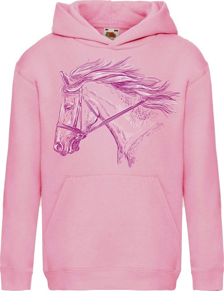 Baddery Kapuzenpullover Pferde Hoodie Mädchen - My Horse, hochwertiger Siebdruck von Baddery