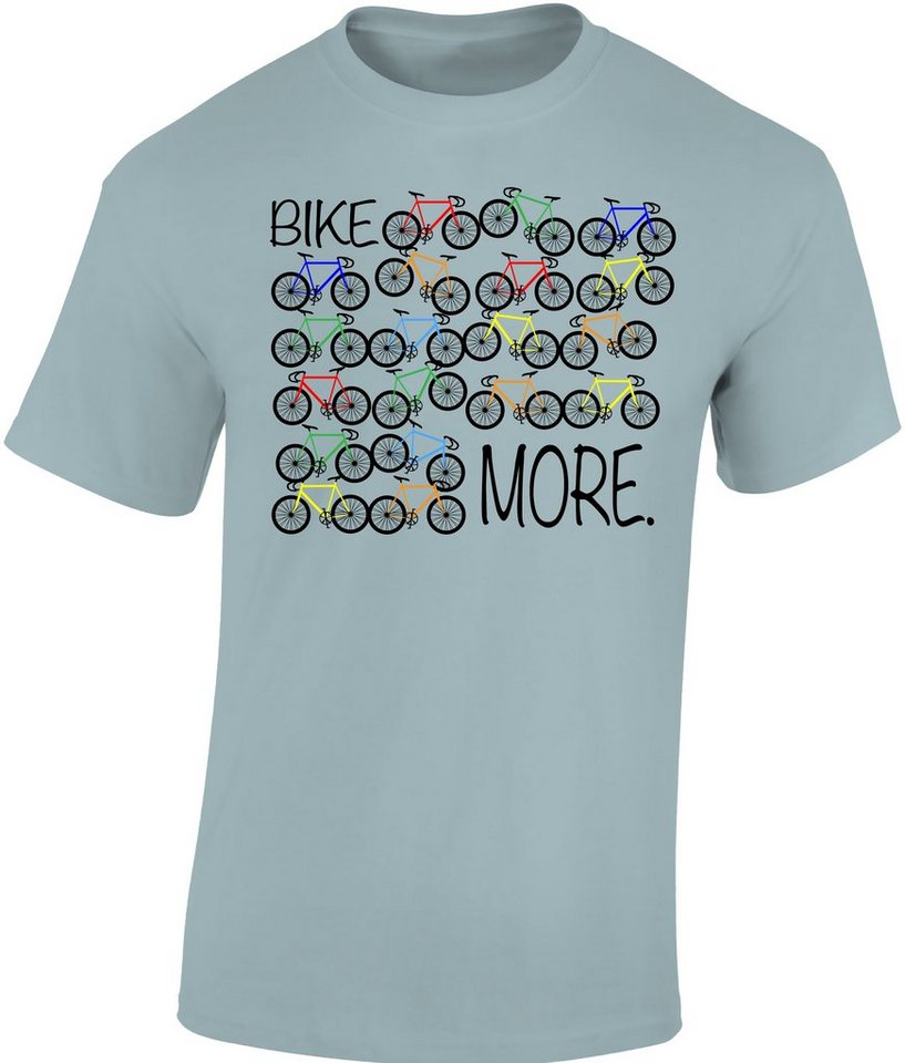Baddery Print-Shirt Fahrrad T-Shirt: "Bike More", hochwertiger Siebdruck, aus Baumwolle Baddery Print-Shirt Fahrrad T-Shirt: "Bike More", hochwertiger Siebdruck, aus Baumwolle von Baddery