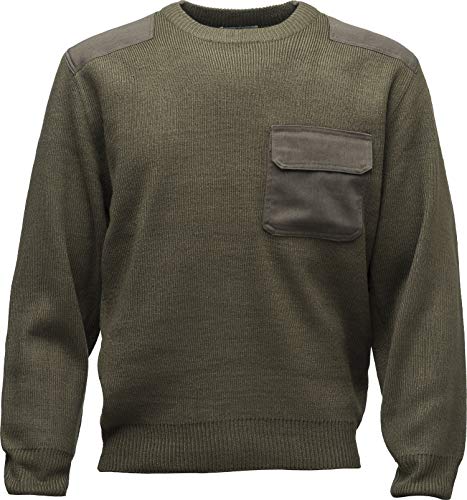 Bundeswehr Pullover - Militär Pullover Herren - Armee Kleidung Männer - Army Jagd Jäger - Arbeitskleidung (Army XL) von Baddery