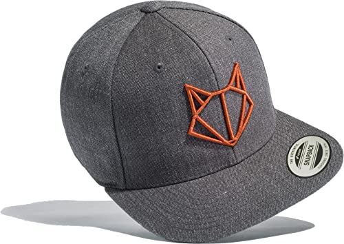 Baddery Cap Flexfit Snapback : Fuchs - Kappe Herren & Damen (Roter Stick) von Baddery