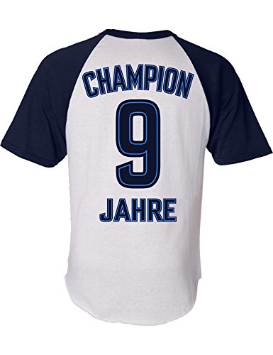 Jungen Fussball Trikot zum 9. Geburtstag - Champion 9 Jahre - Kinder Geschenk Tshirt (146) von Baddery