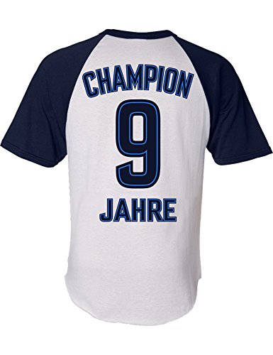 Baddery Jungen Fussball Trikot zum 9. Geburtstag - Champion 9 Jahre - Kinder Geschenk Tshirt (146) von Baddery