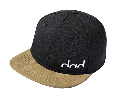 Baddery Geburtstagsgeschenk für Männer: Dad Cap - Kappe Papa Hut Snapback Herren Väter (Schwarz) von Baddery