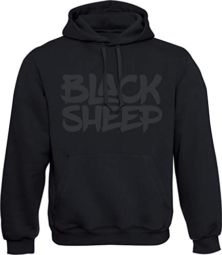 Kapuzenpullover für Herren : Black Sheep - Männer Pullover - Streetwear Hoodie (L) von Baddery