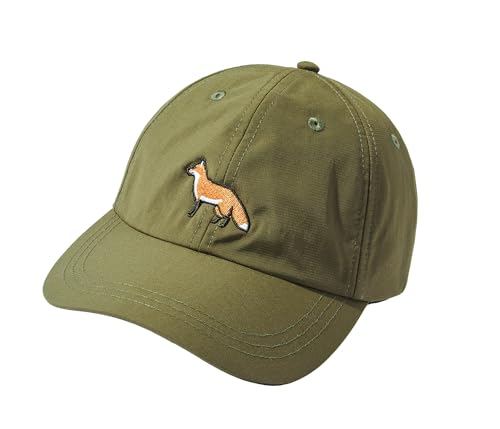 Baddery Jäger Mütze : Fuchs - Jagd Cap Geschenke Zubehör für Herren & Damen (One Size - Olivgrün) von Baddery