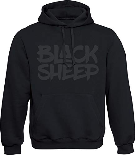 Kapuzenpullover für Herren : Black Sheep - Männer Pullover - Streetwear Hoodie (4XL) von Baddery