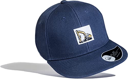 Kinder Cap : Bagger (Patch) - Basecap Kappe Jungen - Mütze Arbeitskleidung Kinder (Navy) von Baddery