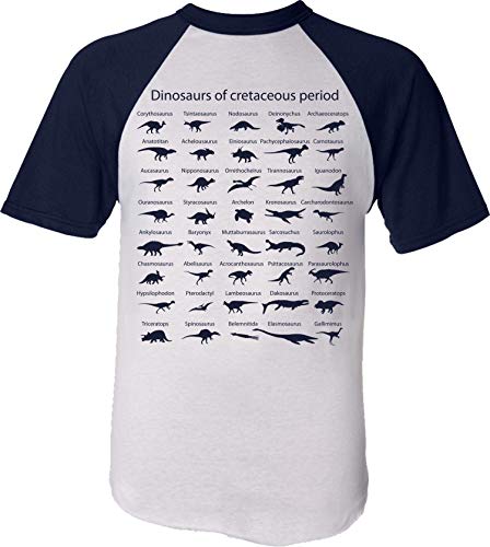 (A) Kinder T-Shirt: Welt der Dinosaurier/Kreidezeit - Dino Dinos Saurier - Shirt für Junge Jungen & Mädchen Kind Geschenk-Idee - Jurassic Land EIS Planet Ice - Pyjama Geburtstag (122/128) von Baddery