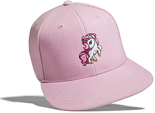 Baddery Mädchen Cap - Einhorn - Unicorn - Kinder Cappy Mütze Rosa (One Size) von Baddery