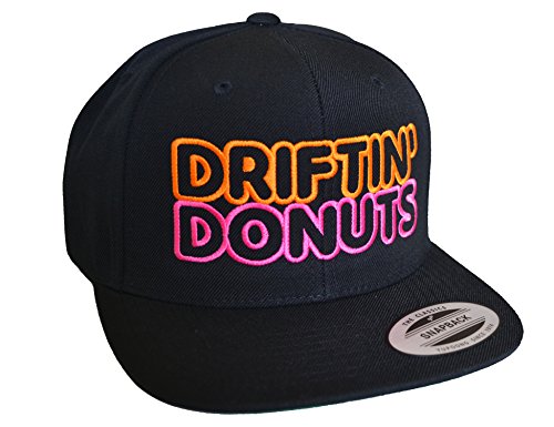 Tuner Cap Herren Flexfit Snapback : Drift'in Donuts - Basecap Herren & Damen Baseball Cap Männer - Rennsport Cap (One Size) von Baddery