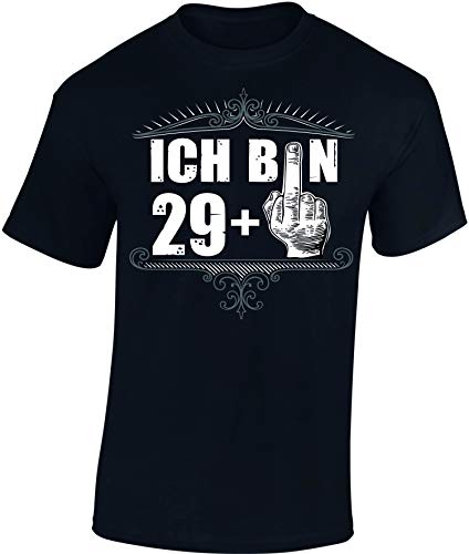 Geburtstagsgeschenk für Männer 30 Jahre - Ich Bin 29 + - Geschenk T-Shirt zum 30. Geburtstag - Geburtstags Shirt Herren (XL) von Baddery