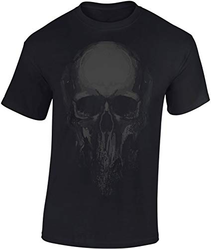 Horror T-Shirt Männer : Totenkopf Shirt Herren - Skull Tshirt - Halloween Death Biker (XXL) von Baddery