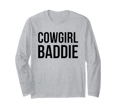 Cowgirl Baddie Western Rodeo Style Outfit Damen Langarmshirt Cowgirl Baddie Western Rodeo Style Outfit Damen Langarmshirt von Baddie Apparel Co.