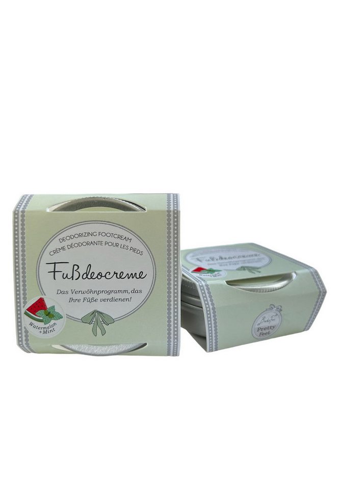 Badefee Fußcreme Wassermelone-Minze, 1-tlg., Fußdeocreme mit Sheabutter, Kokos- und Mandelöl 50 ml von Badefee