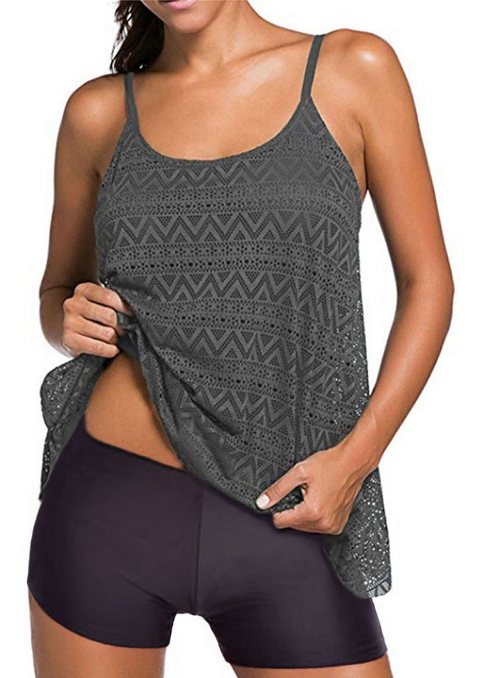 Badekönig Tankini (2 teilig) im Häkellook mit Hotpants, Cup B/C von Badekönig