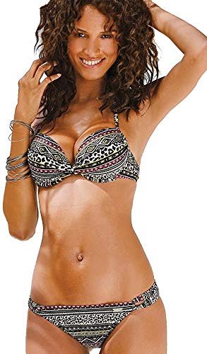 Bademode Buffalo Damen Push Up Bikini (schwarz, 38 / B) von Bademode